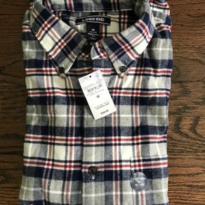 Lands' End Men's Flannel Shirt